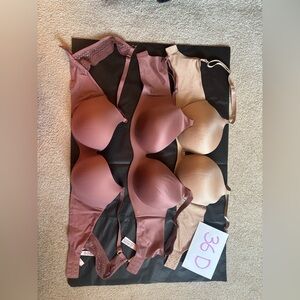 Victoria's Secret Pink and Tan Bra Set